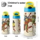 thumbnail image 2 of Los Archies Botella de Agua con Tapa Pop Top de Un Toque, Acero Inoxidable, a Prueba de Fugas, para Deportes, Botella Infantil azul 12 oz, 2 of 6