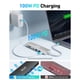 thumbnail image 3 of Base Usb C 7 En 1 Con Hdmi 4k 2 Usb 3 1 Pd De 100 W Color Plateado, 3 of 7