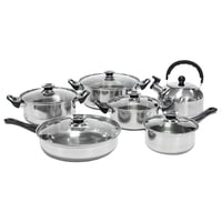 Magideal - Juegos De Utensilios De Cocina Para El Hogar, Ollas Y Sartenes, Sartén, Olla Para Sopa Portátil Con Tapa, Olla Para Cocinar En Interiores, Salsas De