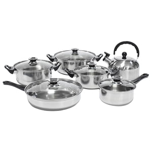 Magideal - Juegos De Utensilios De Cocina Para El Hogar, Ollas Y Sartenes, Sartén, Olla Para Sopa Portátil Con Tapa, Olla Para Cocinar En Interiores, Salsas De