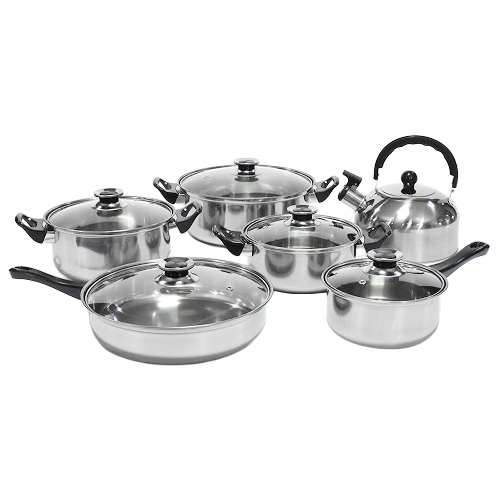 Magideal - Juegos De Utensilios De Cocina Para El Hogar, Ollas Y Sartenes, Sartén, Olla Para Sopa Portátil Con Tapa, Olla Para Cocinar En Interiores, Salsas De