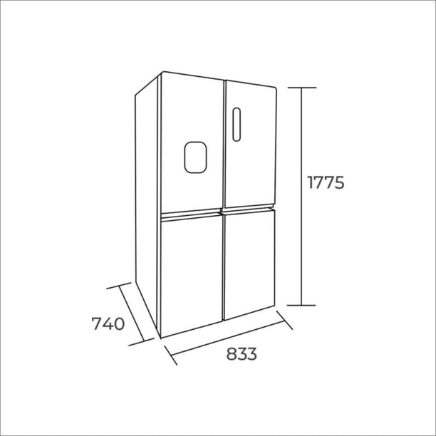 Refrigerador Side By Side 467 Litros Hq-627Wen | Lider