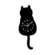 thumbnail image 2 of Reloj De Pared Con Diseño De Gato De Dibujos Animados, Funciona Con Pilas, 17 X 43 Cm, Para Comedor, Color Negro, 2 of 5