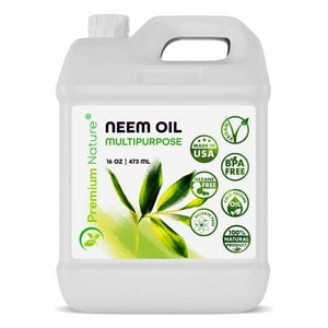Aceite De Neem Premium Nature Prensado En Frío, 473 Ml, Para Plantas