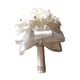 thumbnail image 5 of Ramo de novia para lanzar, adorno de ramo, accesorios para fotos, flores artificiales para bodas, festivales, fiestas, hogar y exteriores. Blanco, 5 of 5