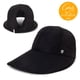 thumbnail image 2 of Sombrero Sunblocker de ala ancha Ponyflo, poliéster negro, 2 of 6
