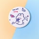 thumbnail image 3 of 1PCS Mini Mirror Cartoon Touch Up Makeup Cartoon Small Mirror Skin Care Tools Pu Handheld Small Round Mirror Health & Beauty, 3 of 3
