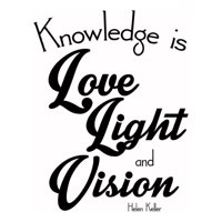 Rienda Libre Graphics - Decomural Love Light Vision Helen Keller Ws-44088