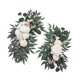 thumbnail image 2 of Juego De Flores Artificiales Para Arco De Boda, Paquete De 2 Para Recepción En La Pared, Color Blanco, 2 of 3