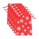 thumbnail image 5 of 6 Bolsas De Regalo Navideñas De Arpillera Con Cordón, 14 X 10 Cm, Lavables, Color Rojo, 5 of 5