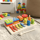 thumbnail image 1 of Montessori 7en1 madera pesca, xilófono juguet didáctico niño, 1 of 3