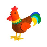 Magideal - Juguete De Pollo Para Regalo Para Niños, Recuerdo De Fiesta, Muñeco De Peluche, Cesta De Pascua Rellena Para El Jardín Del Hogar, Decoración De Cumple Gallo