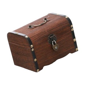 Magideal - Caja De Almacenamiento Del Tesoro De La Hucha Con Cerraduras De Corazón Caja De Almacenamiento De Joyería Retro Versátil Para Decoración Del Hogar De