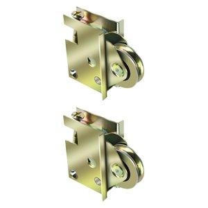 Bothyi - Rodillos Para Puerta Corredera De Patio, Montaje De Acero, Fácil Instalación, 2 Uds.