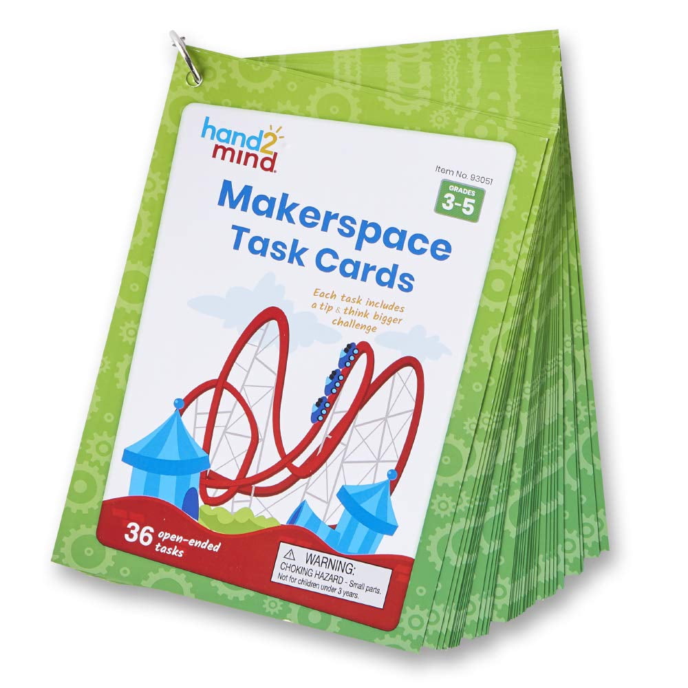 Tarjetas De Aprendizaje Stem Hand2mind Makerspace Task Para Niños De 3 A 5 Años