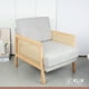thumbnail image 2 of Sillon madera rattan harmony - Gris, 2 of 4