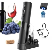 Set Abridor De Vino Recargable Circle Joy Con Bomba De Vacío 7 En 1