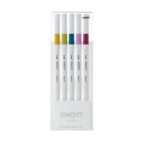 Faber Castell - Set Tiralíneas Uniball Emott Pem-Sy N°8 X5 Colores