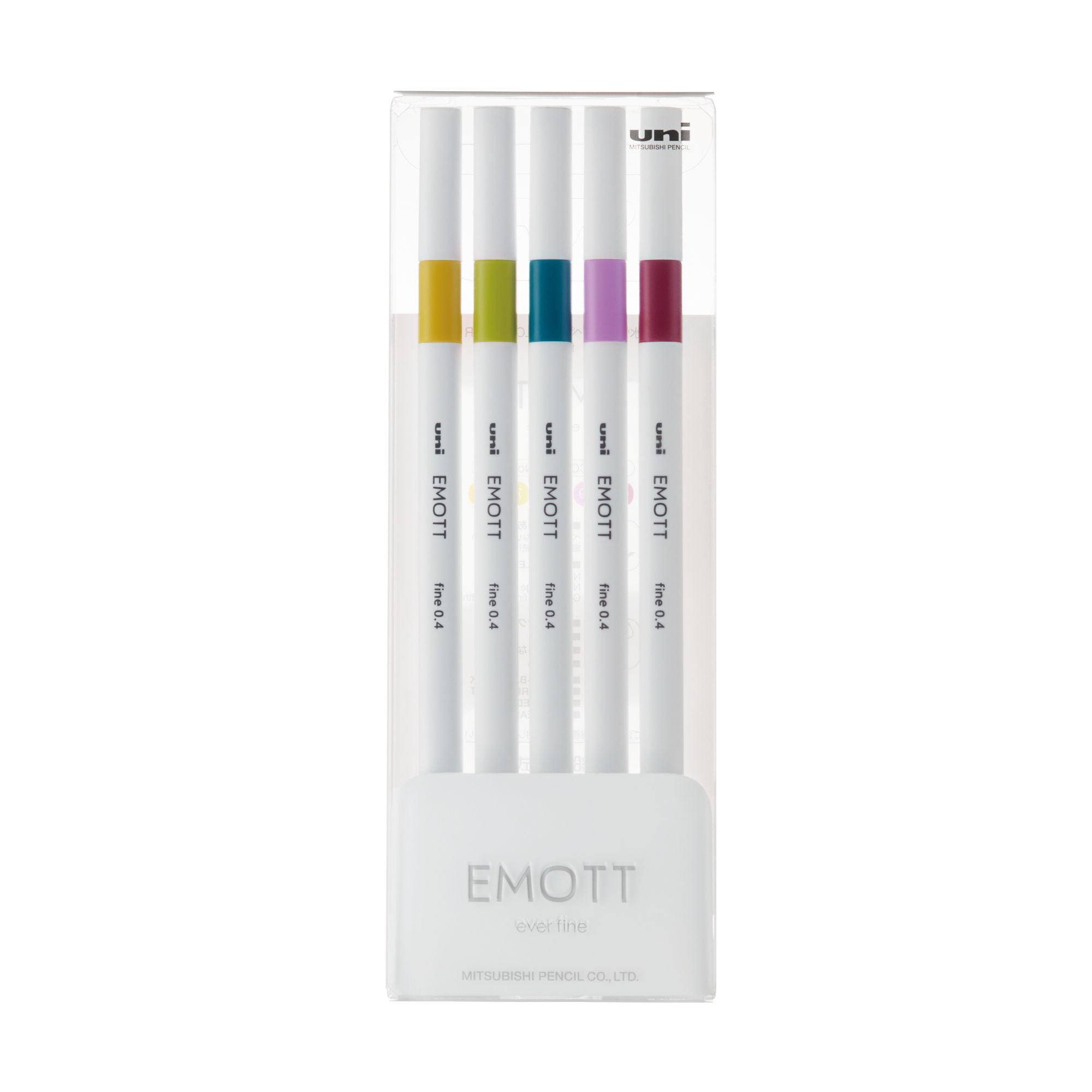 Faber Castell - Set Tiralíneas Uniball Emott Pem-sy N°8 X5 Colores
