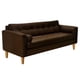 thumbnail image 2 of Sofa Retro 3cg Felpa 04 Chocolate, 2 of 6