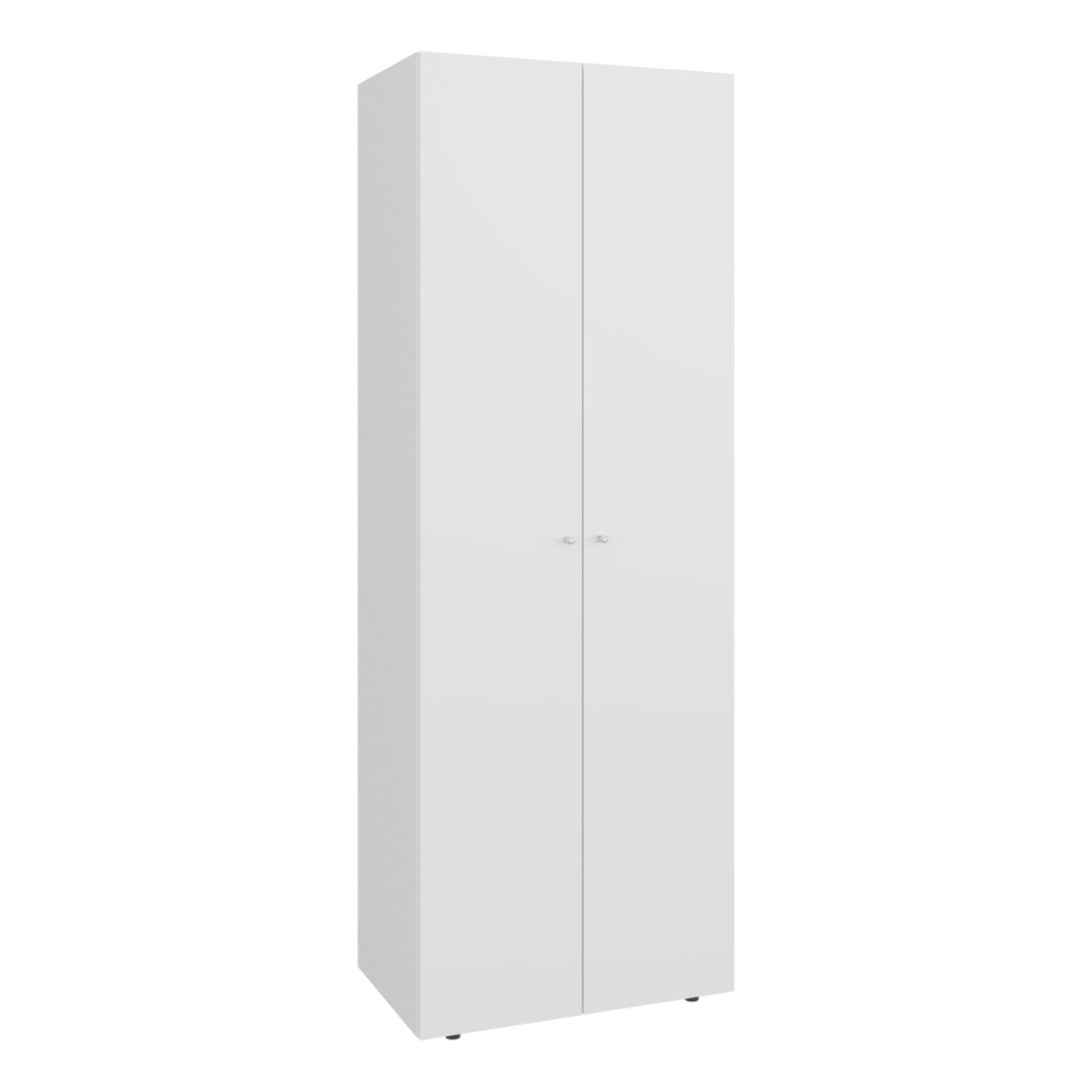 Fmfurniture - Closet 1 Colgador 2 Puertas 170x60x40,2 Cm Blanco