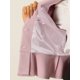 thumbnail image 5 of INSPIRE CHIC Blazer corto de trabajo para mujer, atuendo de regreso a clases para maestras, cuello con solapa, manga larga, chaqueta casual de oficina con volantes, talla S, color rosa, 5 of 6