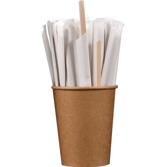 XmhyTop 100Pcs Barra de agitación, 14x0.6x0.2 cm, Ideales para Café, Té y Bebidas en Hogar, Bares y Cafés