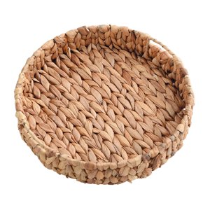 Magideal - Cestas De Mimbre, Cesta De Frutas De Mimbre, Organizador De Cuencos De Ratán, Bandeja Tejida De Hierba Multiusos, Bandeja Tejida De Algas Marinas Para Grande