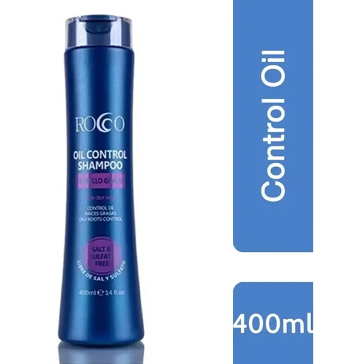 Rocco® Shampoo Oil Control Sin Sal Para Cabello Graso 400ml