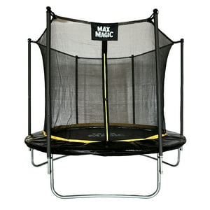 Cama Elástica Max Magic 244Cm Negra Con Red De Seguridad