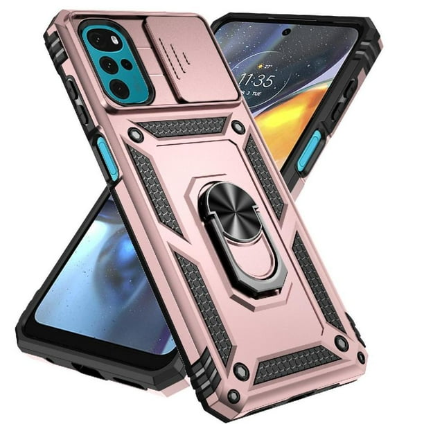 Estuche GANGXUN para Motorola Moto G Play 4G 2024, soporte giratorio 360°, estilo mecánico y magnético