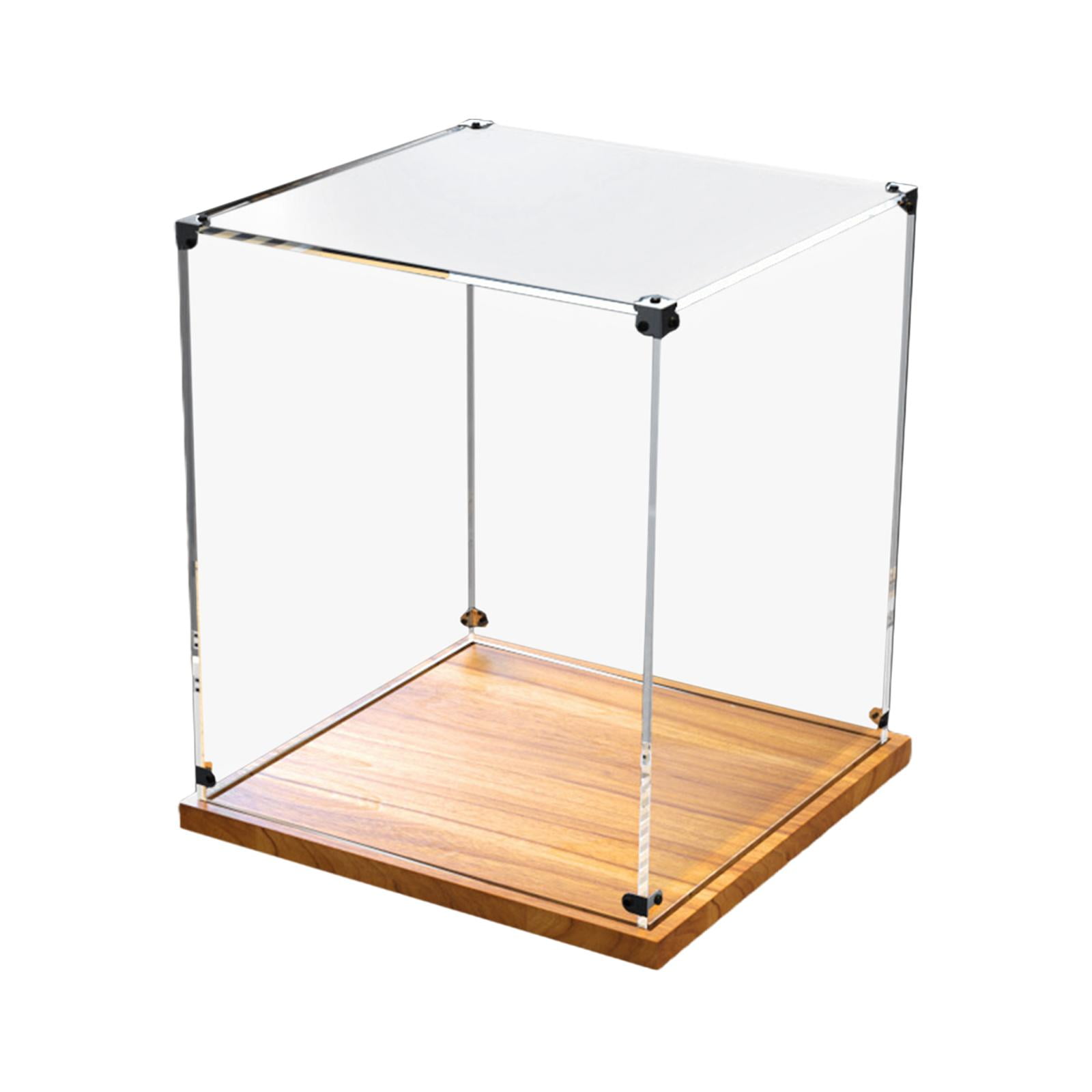 Bothyi - Caja De Exhibición Con Base De Madera A Prueba De Polvo Para Muñecas Coleccionables Oficina 25cmx25cmx25cm