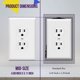 thumbnail image 2 of Placa de pared ENERLITES 12 cm x 8 cm blanca (paquete de 20), 2 of 7