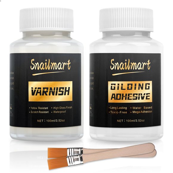 Adhesivo Snailmart 100 ml (2 unidades) + pinceles