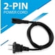 thumbnail image 3 of Cable de alimentación LORDTRONICS, 2 clavijas, 3 pies, C7, figura 8, para TV, PS5, 3 of 4