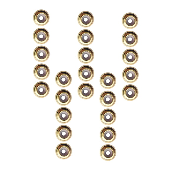 20 Cuentas De Posicionamiento Pequeñas De 8 Mm Para Manualidades DIY, Accesorios Dorados