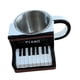 thumbnail image 3 of Taza Musical De Café Artesanía De Leche Novedosa Para Amantes De La Música Mujeres Hombres Músicos Piano, 3 of 5