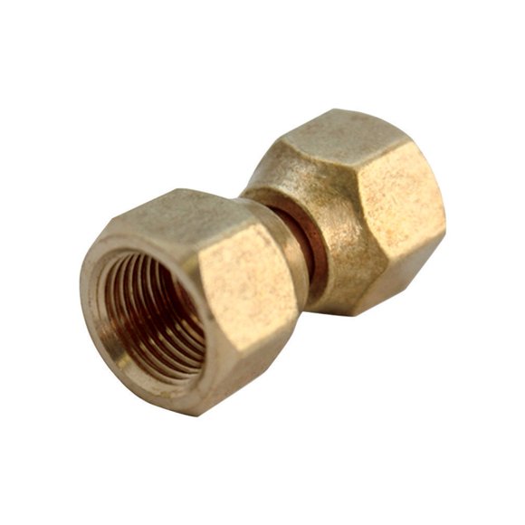 Conector de unión JMF Brass hembra de 1/4 pulgadas x 1/4 pulgadas de latón