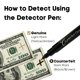 thumbnail image 4 of Detector de billetes falsos Dri Mark Dual Test con luz UV, 4 of 8