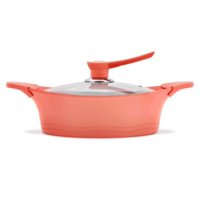 Bohlier - Guisera De 24 Cm De Aluminio Con Tapa Rosa