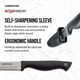 thumbnail image 4 of Cuchillo de cocina Farberware Edgekeeper, 3.5 pulgadas, afilado, 4 of 7