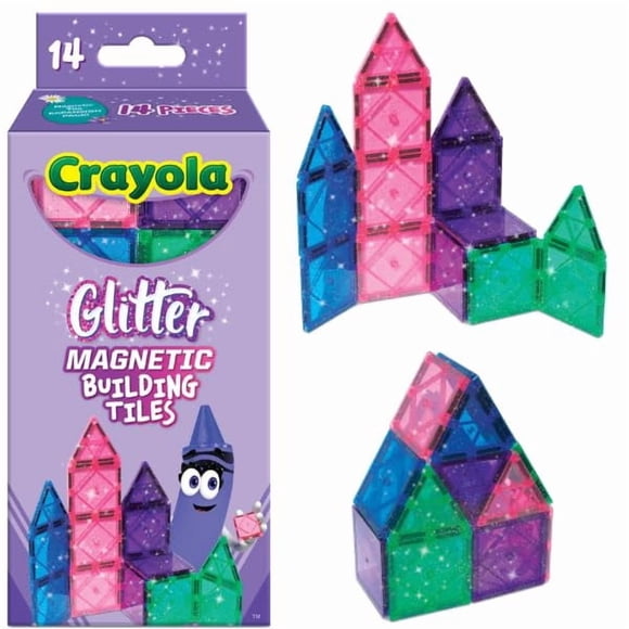 Set de construcción de azulejos magnéticos CreateOn Crayola Kids de 3 años o más