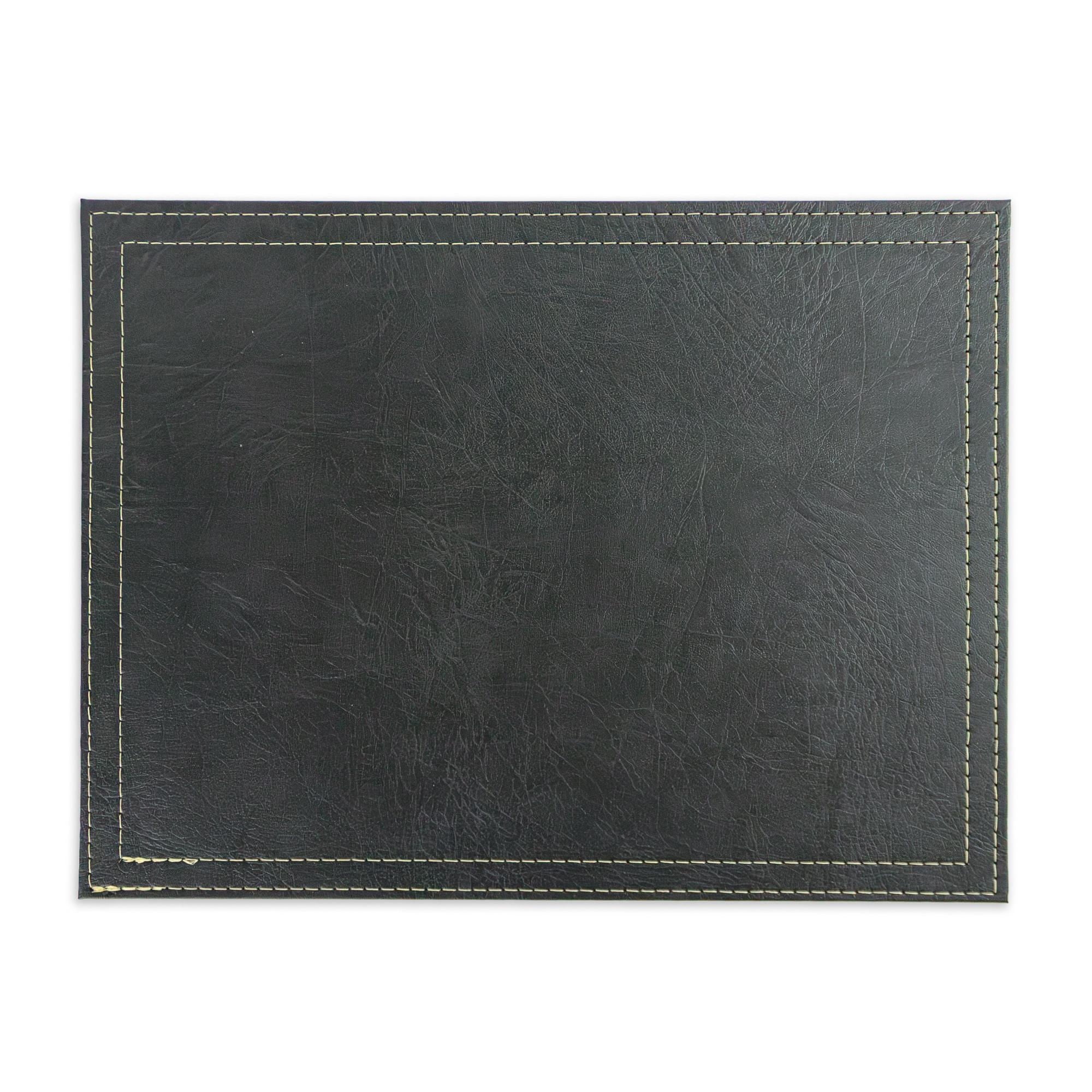 Individual Ecocuero Negro 42x32cm Poliester Haus