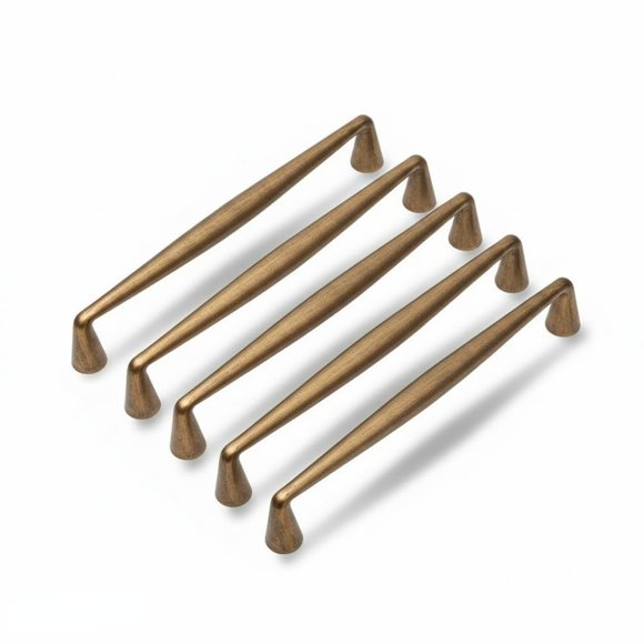 Tiradores para gabinete MATOOYA, 5 piezas, latón antiguo, 96 mm