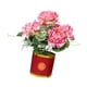 thumbnail image 3 of Flores Artificiales En Maceta Ramo De Bonsái De Flores De Simulación Para Decoración Del Hogar Rosa, 3 of 3