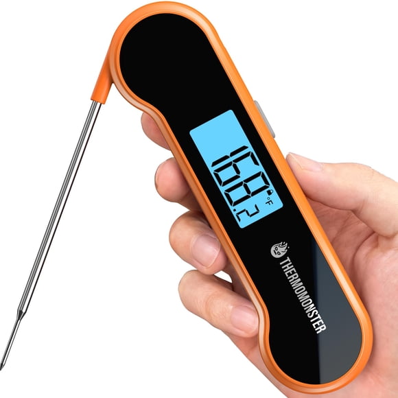 Termómetro de Carne Digital ThermoMonster Lectura Instantánea Naranja