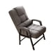 thumbnail image 2 of Silla De Escritorio Con Asiento Acolchado Y Cojín, Cómoda Silla De Tela De Lino Moderna Para Computadora, Color Gris, 2 of 5