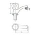 thumbnail image 3 of Llave Lavamanos Mossini Cristal Cromo, 3 of 3