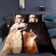 thumbnail image 1 of Pet Cats Kitten Dogs Animals Quilt Duvet Cover Set Super Kids3-Piece Bedding Set, 1 of 5