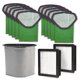 thumbnail image 1 of Paquete de bolsas de vacío ProTeam compatibles con piezas de aspiradora ProTeam 6QT, 1 of 9
